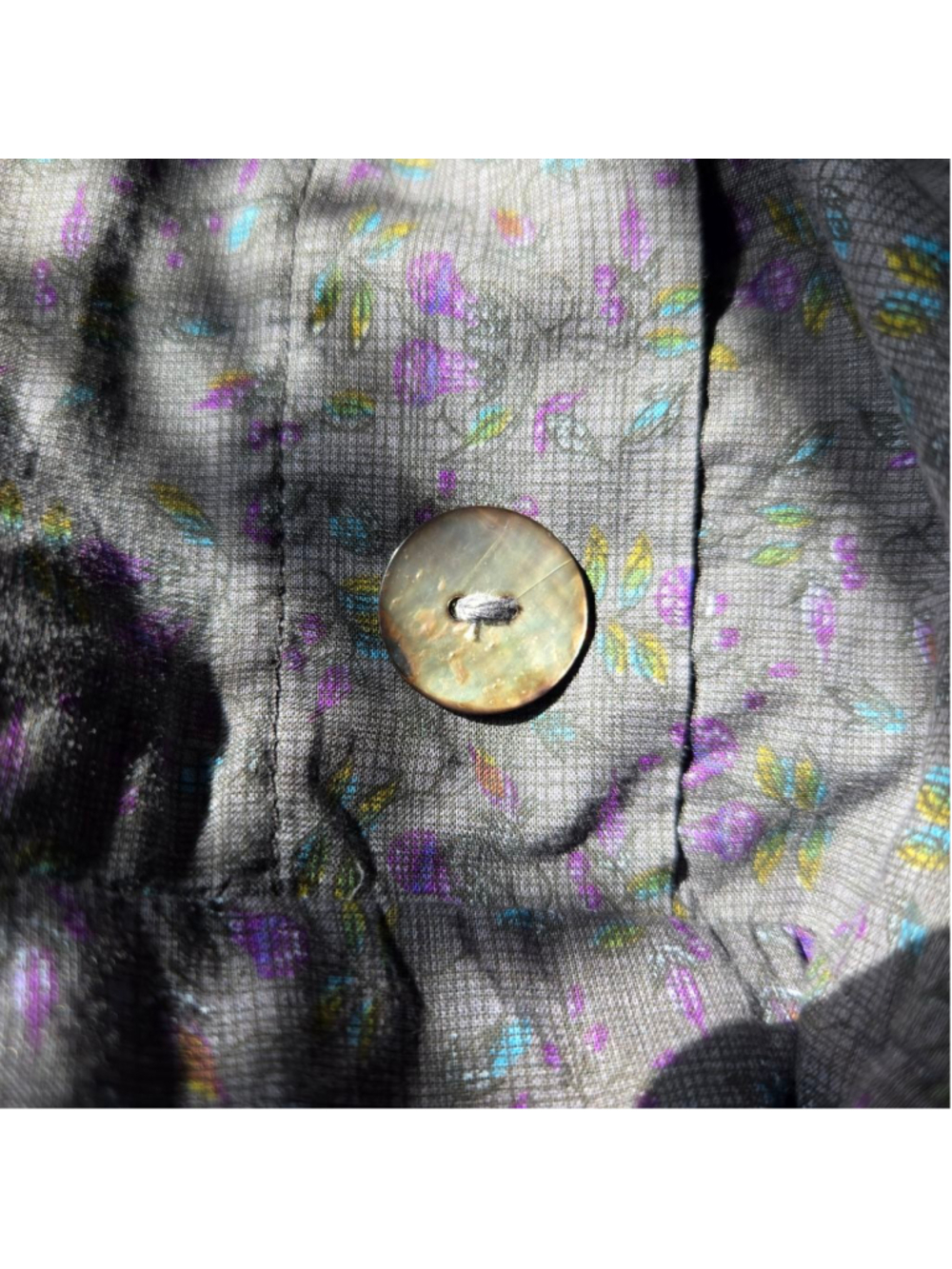Blue Fish 00 Barclay Tuesday's Pocket Prairie Dress Contrast Grey Floral - Picture 11 of 12